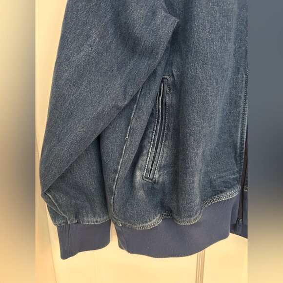 Men’s Adidas Adicolor Firebird Denim Track Jacket Size XL - Picture 4 of 9